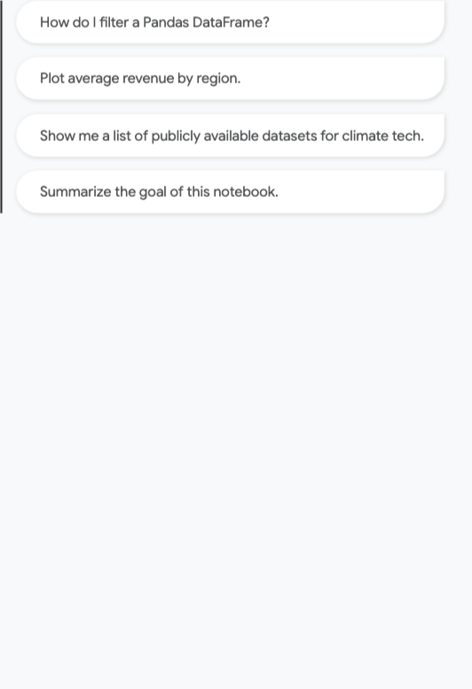 Gemini 在 Colab Enterprise 中的示例提示